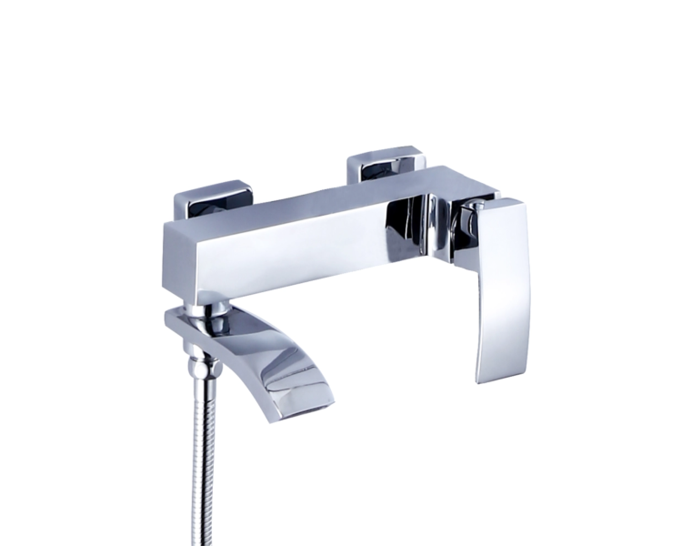 Смеситель для ванны поворотный Qtap Swan Cascada Chrome