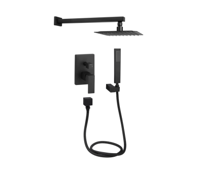 Душова система прихована 2 спож. Qtap Aquarius Black Matt