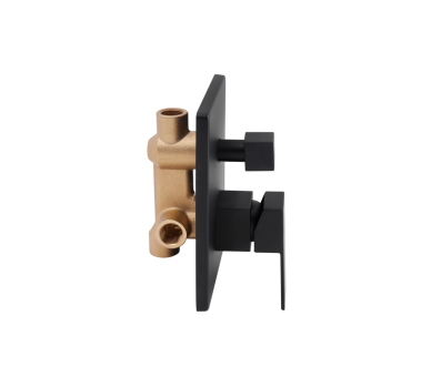 Душова система скрытая 2 потр. Qtap Aquarius Black Matt