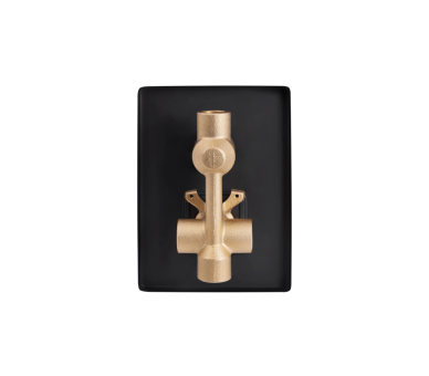 Душова система скрытая 2 потр. Qtap Aquarius Black Matt