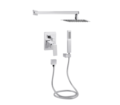 Душова система прихована 2 спож. Qtap Aquarius Chrome