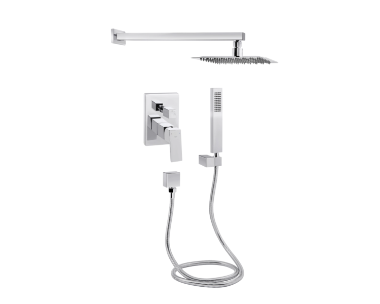 Душова система прихована 2 спож. Qtap Aquarius Chrome