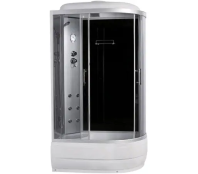 Гидробокс SANSA 8890D/45-L/R 120x80 черный, глубокий