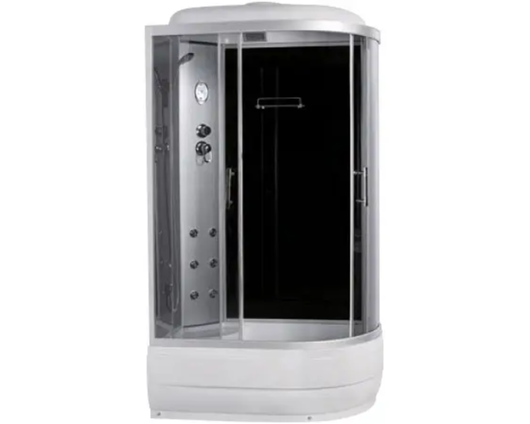 Гидробокс SANSA 8890D/45-L/R 120x80 черный, глубокий