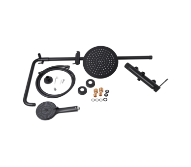 Душевая система 2 потр. Scorpio Qtap Black Matt