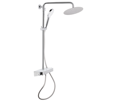Душевая система 2 потр. термо. Sloup Qtap Chrome/White