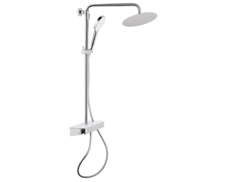 Душевая система 2 потр. термо. Sloup Qtap Chrome/White
