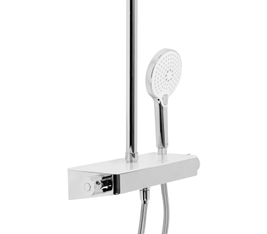 Душевая система 2 потр. термо. Sloup Qtap Chrome/White