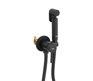 Набір для гігієнічного душу Inspai-Varius Qtap Black Matt