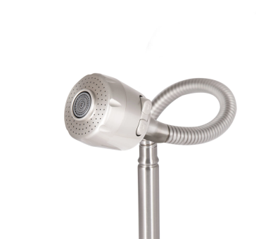 Смеситель для кухни гибкий Lidz AriaF41 Nickel