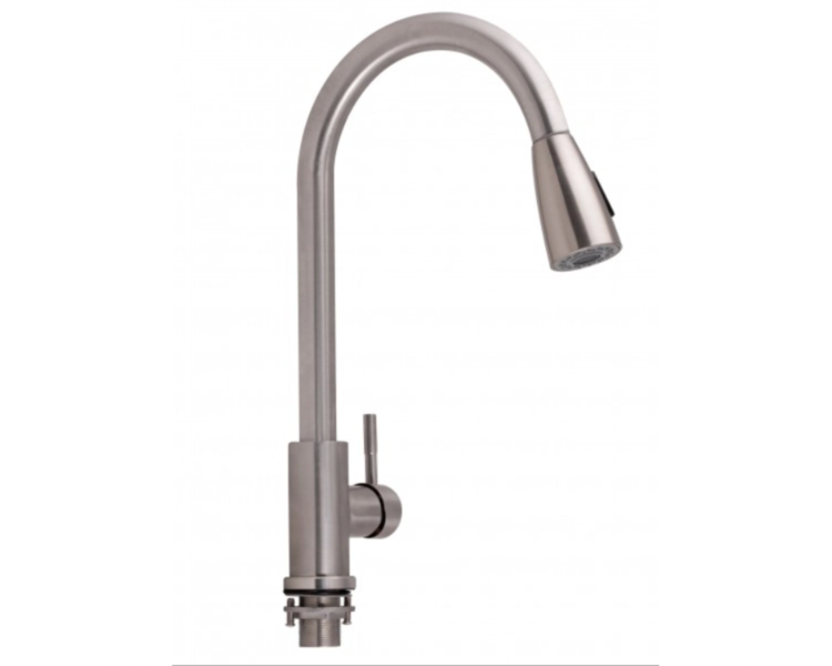 Смеситель для кухни выдвижной Lidz AriaFL Nickel