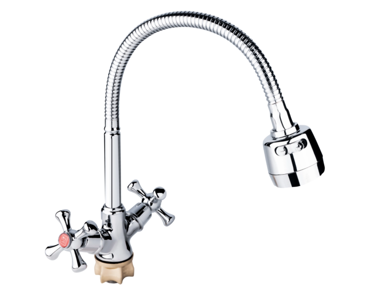 Смеситель для кухни гибкий Lidz Lamb 274F Chrome