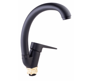 Змішувач для кухні Lidz Nicole Black