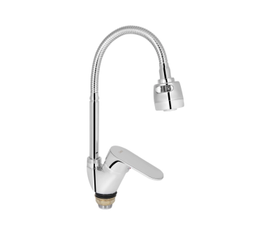 Змішувач для кухні гнучкий Lidz Tani 008F4 Chrome