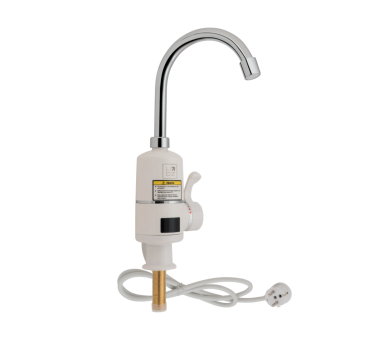 Смеситель для кухни проточний Lidz Warm 056 White / Chrome