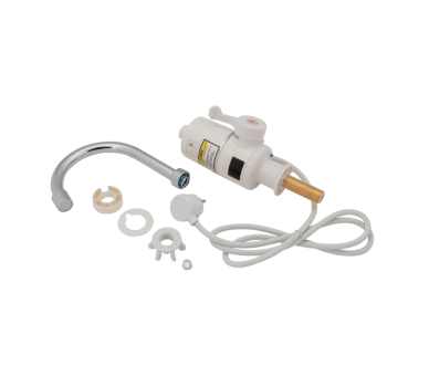Смеситель для кухни проточний Lidz Warm 056 White / Chrome