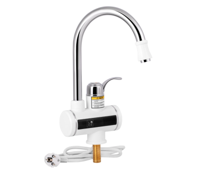 Смеситель для кухни проточний Lidz Warm 058 White / Chrome