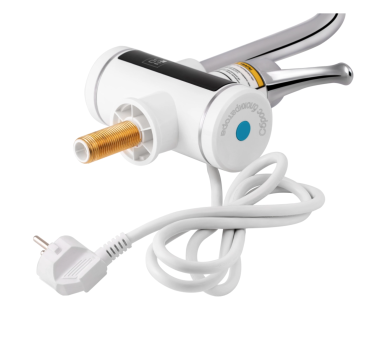 Смеситель для кухни проточний Lidz Warm 058 White / Chrome