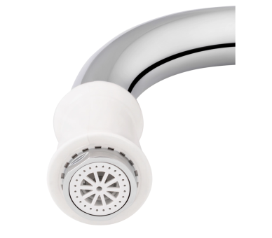 Смеситель для кухни проточний Lidz Warm 058 White / Chrome