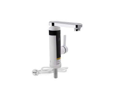 Смеситель для кухни проточний Lidz Warm 061 White / Chrome