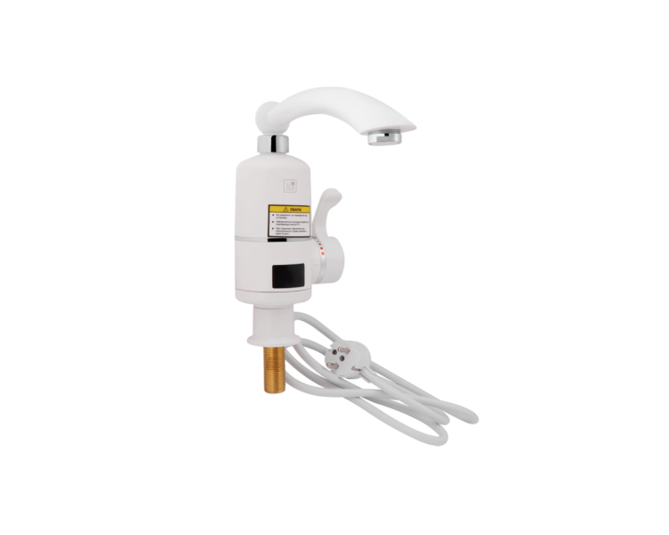Смеситель для кухни проточний Lidz Warm 057 White / Chrome