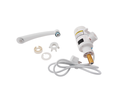 Смеситель для кухни проточний Lidz Warm 057 White / Chrome