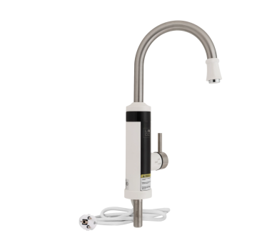 Смеситель для кухни проточний Lidz Warm 059 White / Nickel