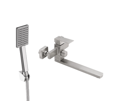Смеситель для ванны Lidz Kubis 005 Nickel