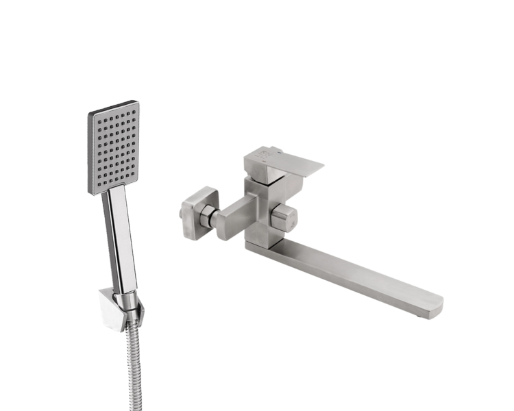 Смеситель для ванны Lidz Kubis 005 Nickel