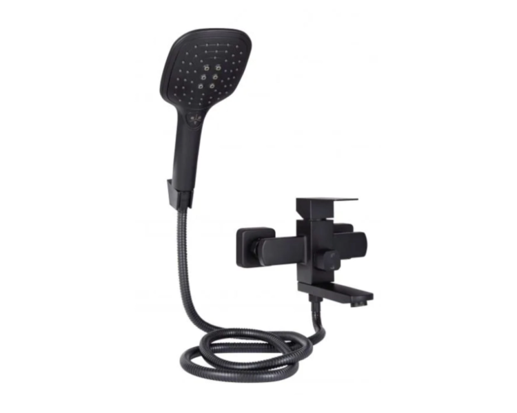 Смеситель для ванны Lidz Kubis 006 Black