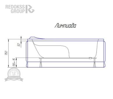 Акриловая ванна Redokss San Monza 170x70