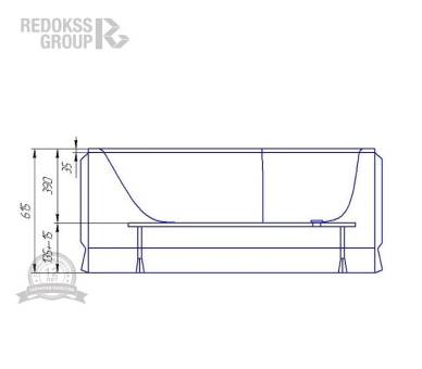 Акриловая ванна Redokss San Salerno 150x70