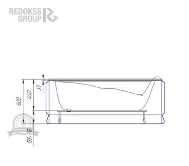 Акриловая ванна Redokss San Sassari 150x75