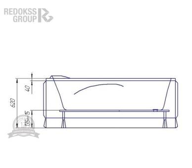 Акрилова ванна Redokss San Bergamo 170x75