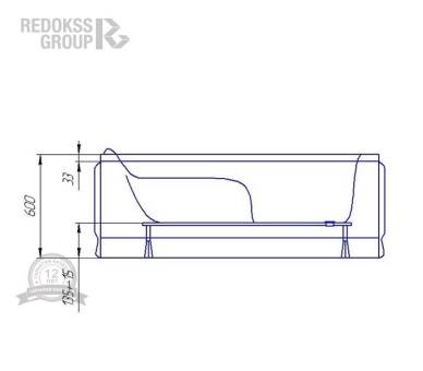 Акриловая ванна Redokss San Forli 180x80