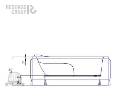 Акриловая ванна Redokss San Siracusa 160x70