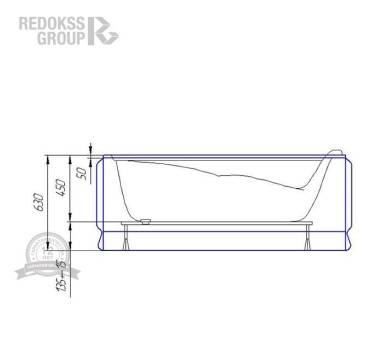 Акриловая ванна Redokss San Rimini 130x75