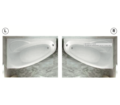 Гідромасажна ванна WGT Rialto COMO 170x100 L/R