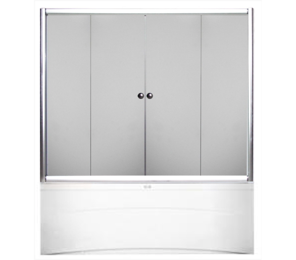 Шторка для ванни 170x140 KO&PO F170 S