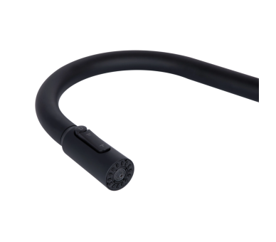 Смеситель для кухни выдвижной и фильтра Qtap Rozcesti Black Matt