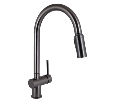 Смеситель для кухни выдвижной и фильтра Qtap Rozcesti Gunmetal