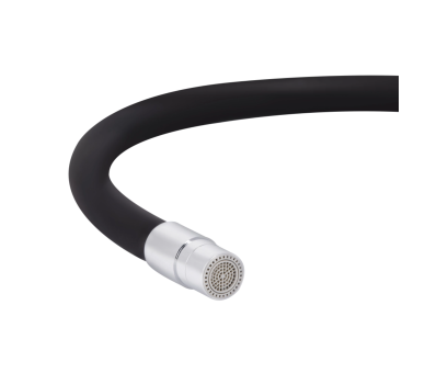 Смеситель для кухни гибкий Qtap Vlasta New Chrome/Black