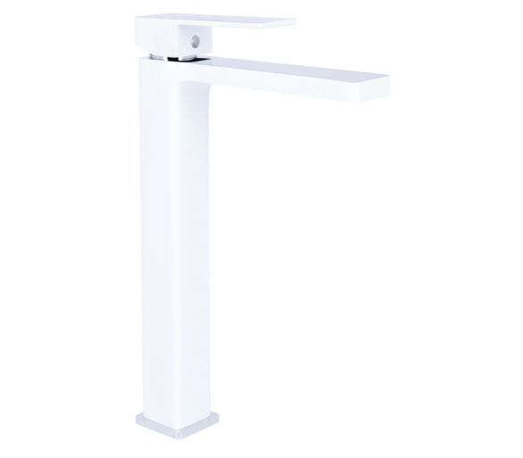 Смеситель для раковины высокий Qtap Gemini White