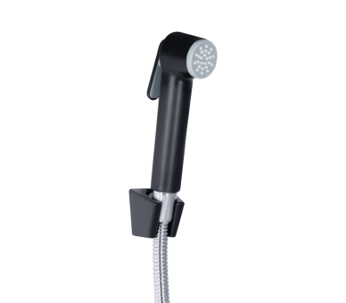 Смеситель для раковины (с гигиеничным душем) Qtap Grand Black Matt