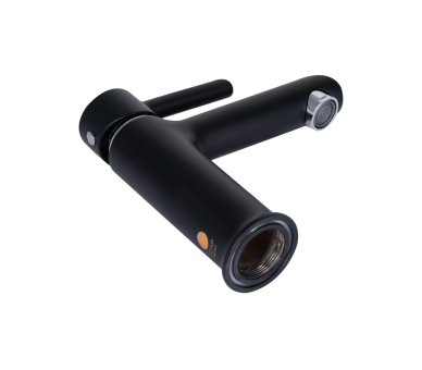 Смеситель для раковины (с гигиеничным душем) Qtap Grand Black Matt