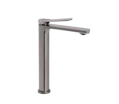 Смеситель для раковины высокий Qtap Presto Gunmetal