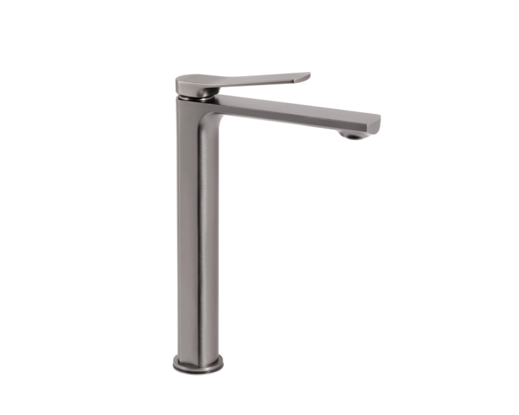 Смеситель для раковины высокий Qtap Presto Gunmetal