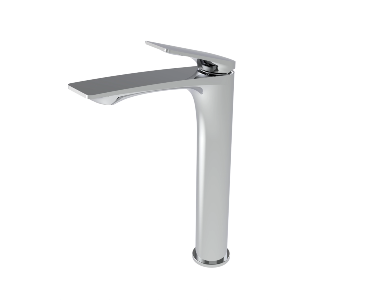 Смеситель для раковины высокий Qtap Vlasta New Chrome