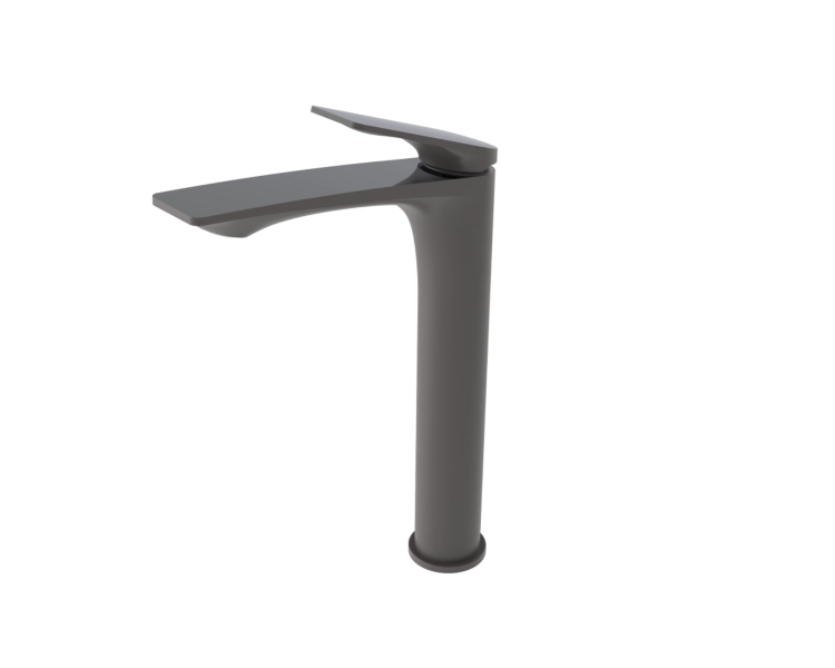Смеситель для раковины высокий Qtap Vlasta New Gunmetal