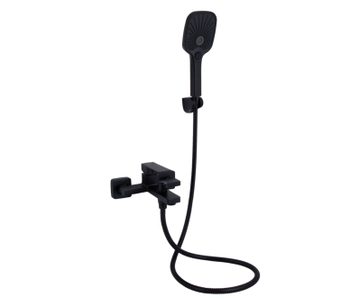 Смеситель для ванны Qtap Gemini Black Matt